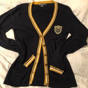 Navy cardigan
